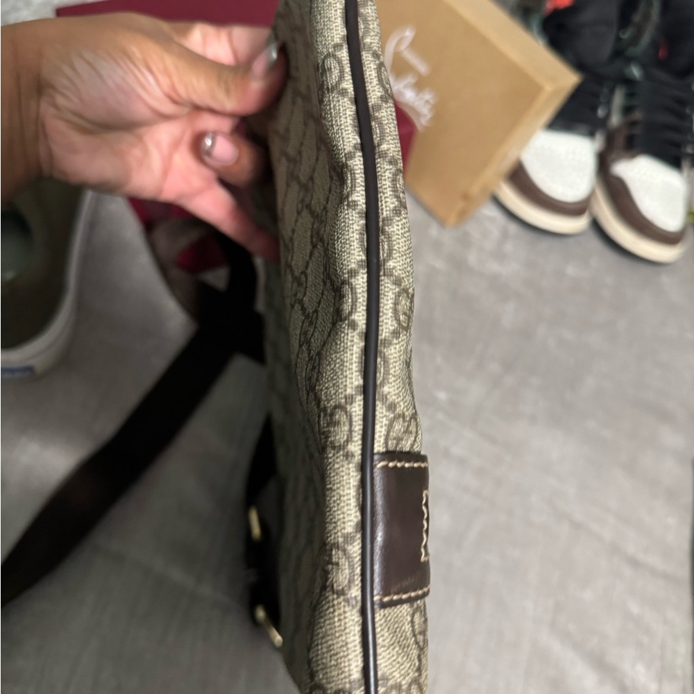 Gucci Beige and Dark Brown Crossbody Bag - Picture 7 of 10